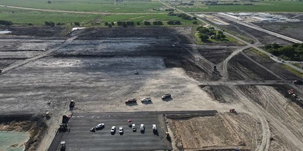 The construction site for Samsung Electronics‘ chip plant in Taylor, Texas, U.S. [Photo provided by Samsung Electronics]