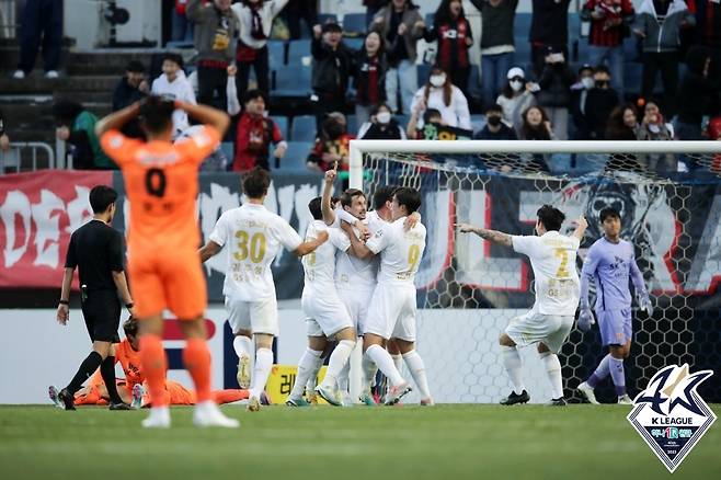 결승골을 넣은 팔로세비치(한국프로축구연맹 제공)