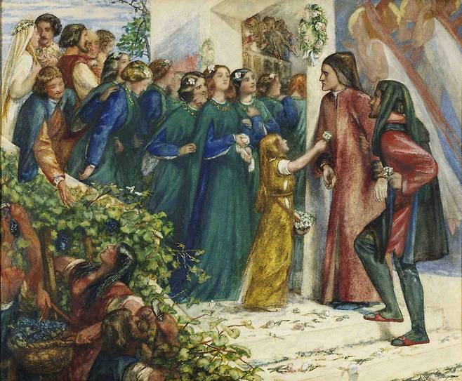 단테 가브리엘 로제티, Beatrice meeting Dante at a marriage feast