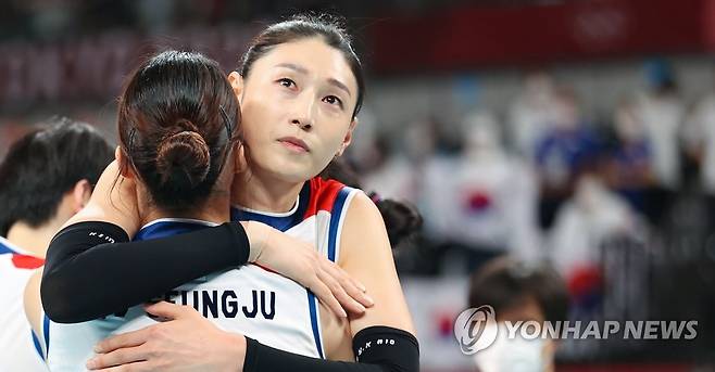 [올림픽] 눈시울 붉어진 김연경 [연합뉴스 자료사진]