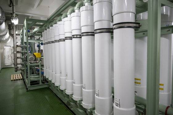 해수담수화 선박 내부 모습. 공동취재단