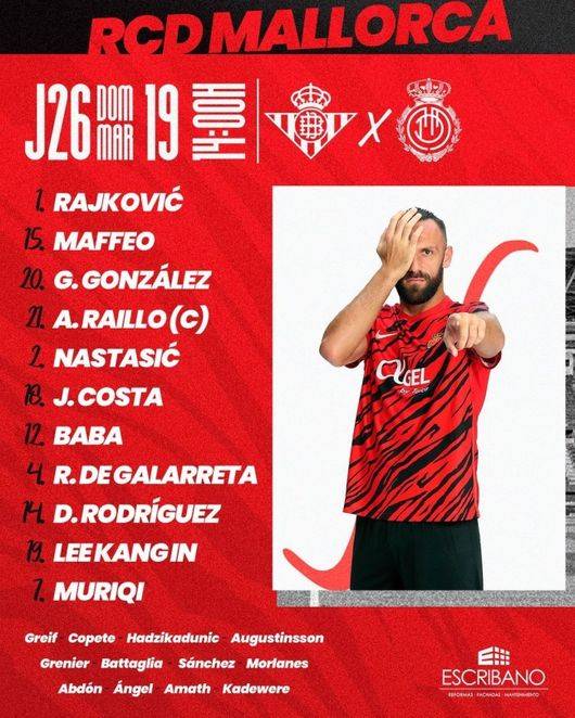 [사진] 마요르카 소셜 미디어 계정 캡처.