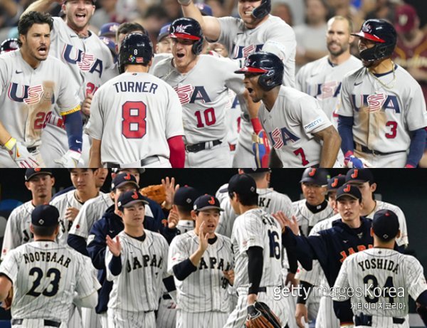미국 vs 일본. 사진=게티이미지코리아