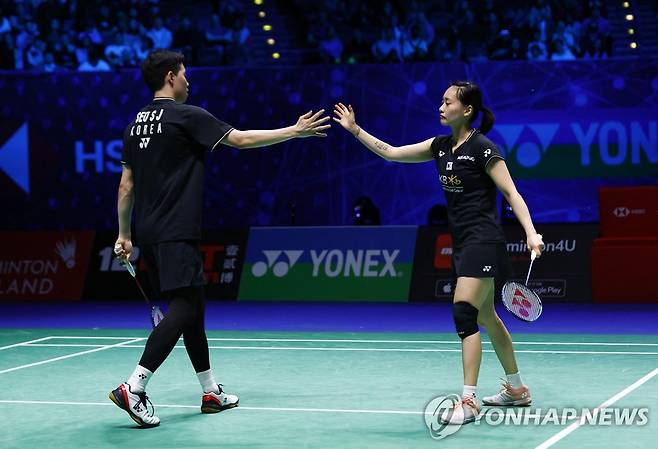 혼합복식 준우승한 서승재-채유정 [로이터=연합뉴스]