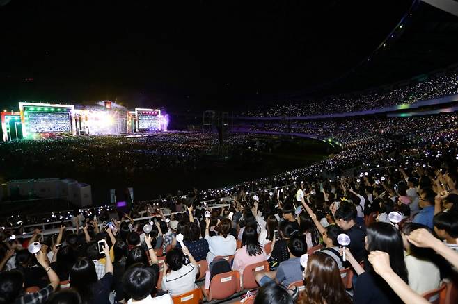 롯데데면세점 제27회 패밀리콘서트 현장 모습/사진제공= 롯데면세점