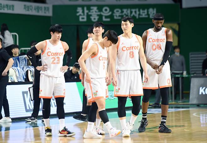 캐롯 선수들. 사진제공=KBL