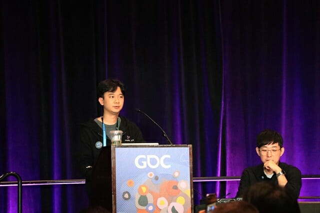 GDC 2023에서 강연을 진행한 넷마블 황석현 글로벌 비즈니스 리드.