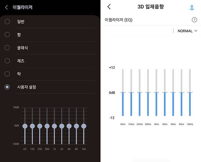 이퀄라이저는 이어폰/헤드폰 앱, 스트리밍 앱, 스마트폰에서 설정할 수 있다. 출처=IT동아