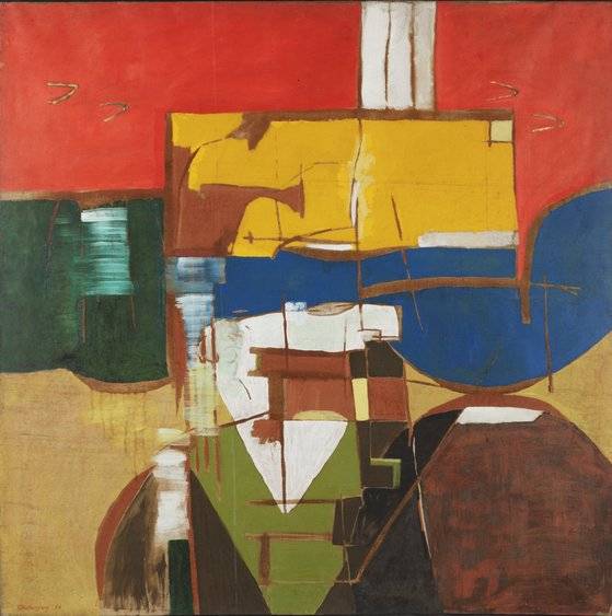 오천룡, Opus 16,1966, Oil on canvas150 x 150cm.[사진 가나아트]