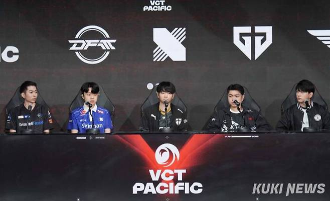 미디어데이에 참가한 각 팀 대표 선수.&nbsp; &nbsp;사진=임형택 기자