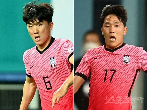 황인범(왼쪽), 나상호. 스포츠동아DB