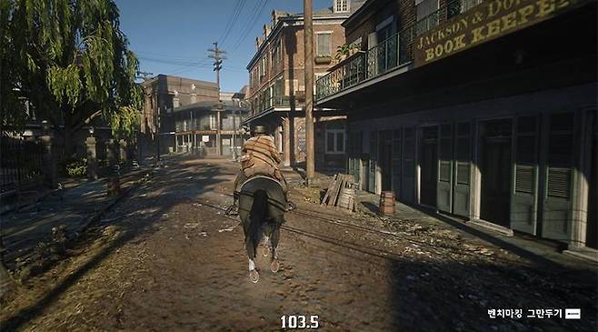 레드 데드 리뎀션 2는 FHD 해상도 매우 높음 옵션에서 약 124프레임이 나왔다. 출처=IT동아