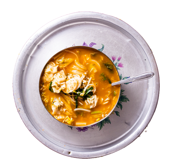 콩나물 갱국. 얼큰한 맛이다.