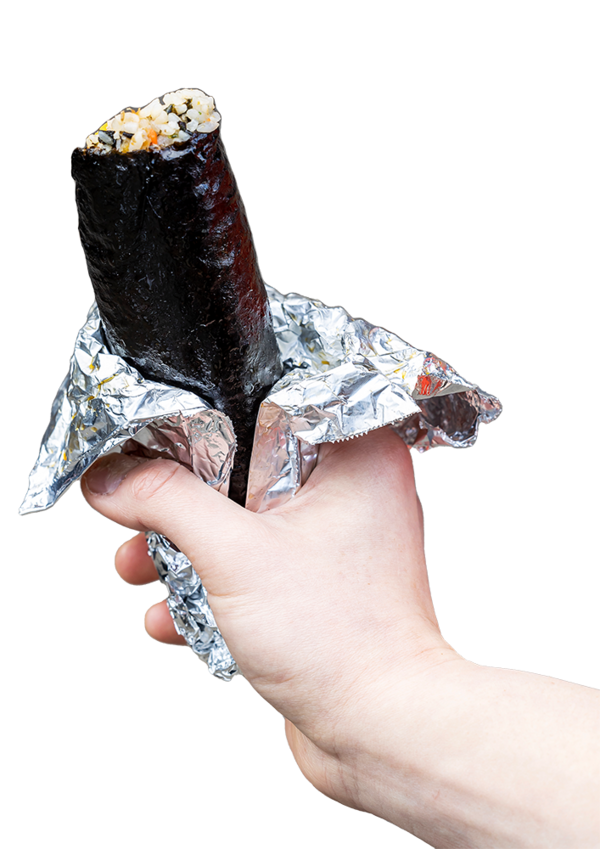 뚱뚱하게 생겼다. 잘라주지 않는다. 입으로 베어 먹어야 한다.