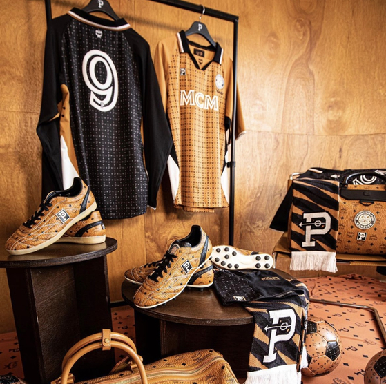The MCM range produced in partnership with Germany luxury fashion brand MCM.  [OVER THE PITCH]