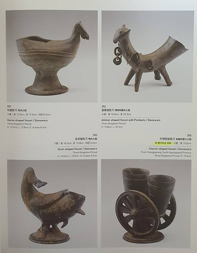 국립문화재연구소&nbsp;발간&nbsp;‘오구라 컬렉션 한국문화재’에 소개된 토우.&nbsp;