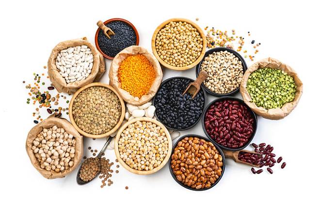 렌틸콩, 강낭콩, 병아리콩 등 콩류는 철분을 많이 함유한 식물성 식품이다. [사진=게티이미지뱅크]
