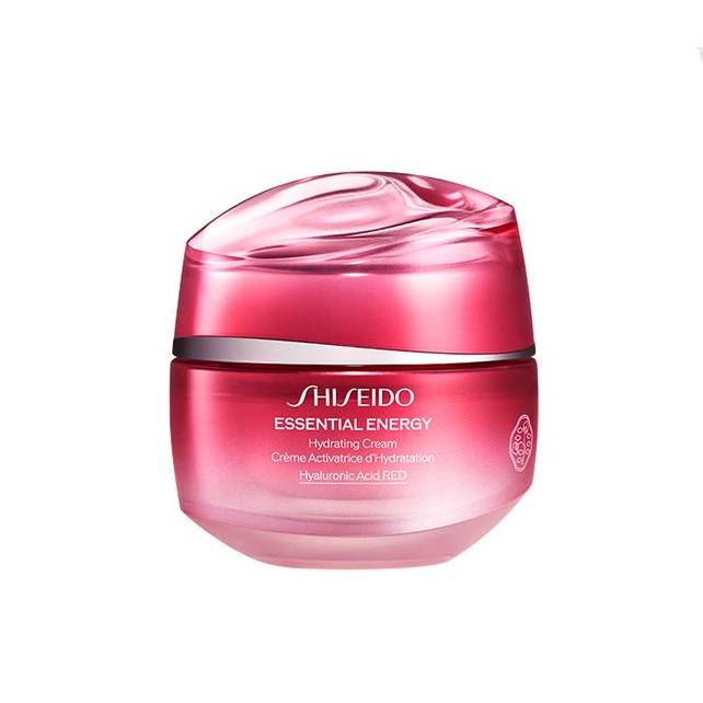 시세이도 에센셜 에너지 하이드레이팅 크림 - 3중 히알루론산과 지속적으로 수분을 공급하는 시스템이 일주일 후 피부의 수분 보유력을 30% 끌어올린다. 민감성 피부에도 적합. 50mL 6만 6천 원.