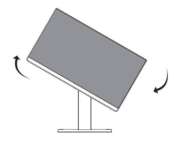 화면을 돌려 표시 방향을 세로로 바꾸는 피벗 기능 (출처=LG전자)