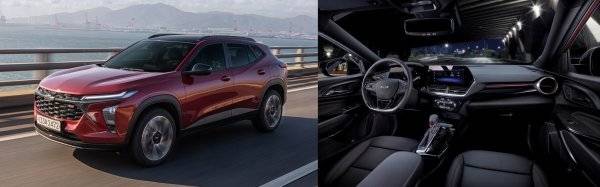 쉐보레 트랙스크로스오버는 CUV 특유의 스포티하고 스타일리시한 디자인, 가격 대비 넘치는 편의사양과 공간에 기대 이상의 주행 
퍼포먼스까지 갖춰 국내 소형 CUV 및 SUV 시장을 흔들고 있다. 듀얼스크린을 적용해 미래지향적인 느낌을 강조한 트랙스크로스오버
 인테리어(오른쪽 사진). 사진제공｜쉐보레