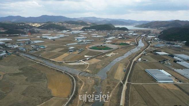 세계 최대의 '반도체 메가 클러스터' 조성 예정지인 경기도 용인시 남사읍 모습. ⓒ뉴시스