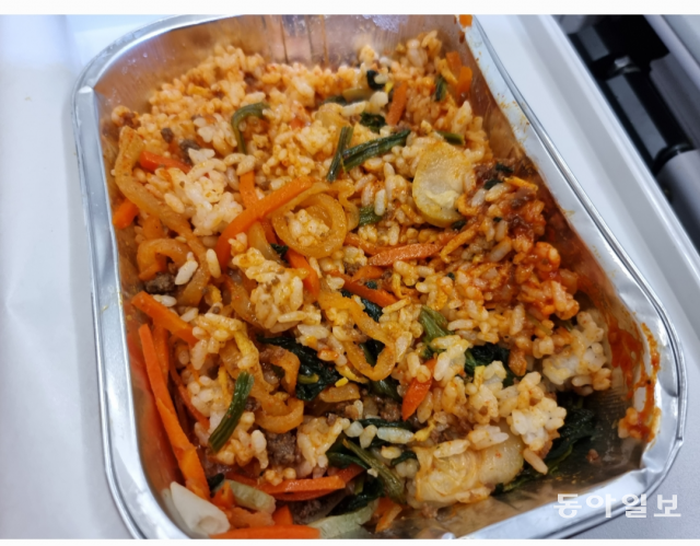 티웨이항공 기내식 비빔밥.