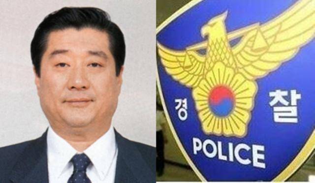 고(故) 방용훈 전 코리아나호텔 사장(왼쪽 사진), 경찰 로고. 연합뉴스·한국일보 자료사진