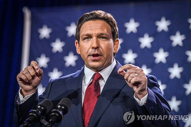 론 디샌티스 플로리다 주지사 [AFP 연합뉴스 자료 사진. 재판매 및 DB 금지]