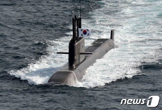 3000톤급 해군 잠수함 '도산안창호함'(장보고-Ⅲ 배치-Ⅰ 1번함).(해군 제공) ⓒ 뉴스1