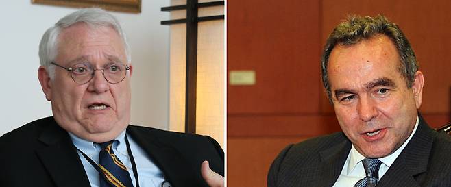 존 햄리 CSIS소장과 커트 캠벨 전 미국무부 동아태차관보