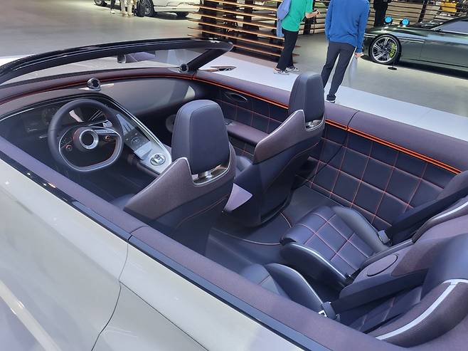 제네시스 콘셉트카 ‘엑스 컨버터블’. [김지윤 기자]