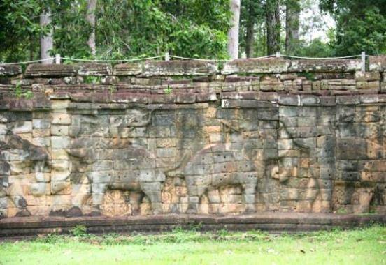 앙코르 유적 내 '코끼리 테라스' [한국문화재재단 제공. 재판매 및 DB 금지]