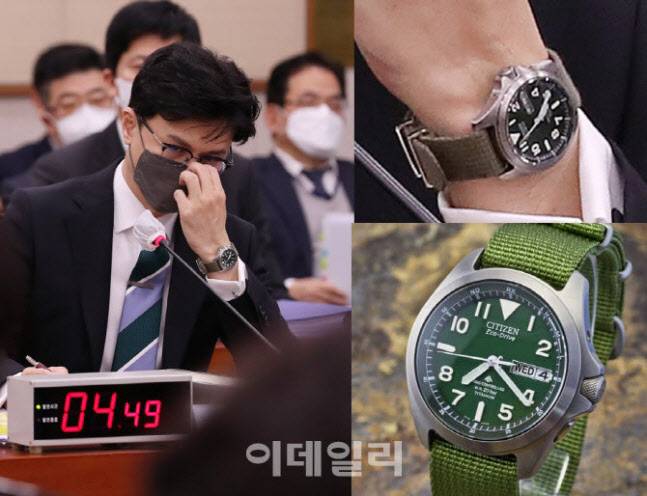 한동훈 법무부 장관이 지난 1월 16일 국회 법제사법위원회 업무보고에 참석해 안경을 만지고 있다. (사진=뉴시스·시티즌)