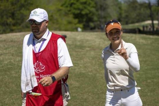 기뻐하는 박보현.
기뻐하는 박보현.
[오거스타 내셔널 여자 아마추어 제공]