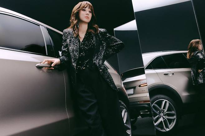 캐딜락 XT4 앰배서더로 활동하고 있는 배우 정려원씨 (사진=캐딜락)