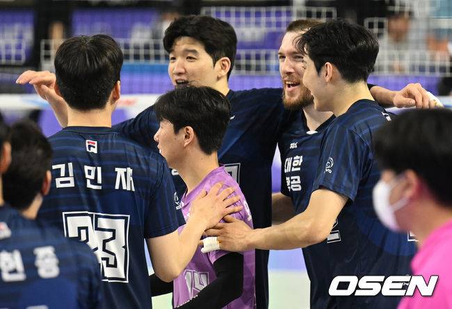 대한항공 선수들. / OSEN DB