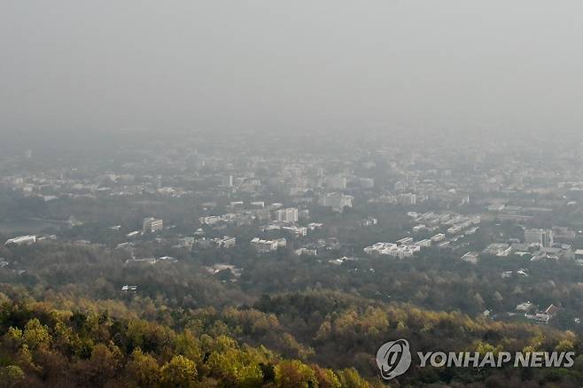치앙마이 미세먼지  [AFP 연합뉴스 자료사진. 재판매 및 DB 금지]