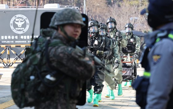 국가중요시설 테러 대비 민·관·군·경 합동 작전 훈련 자료사진. 연합뉴스