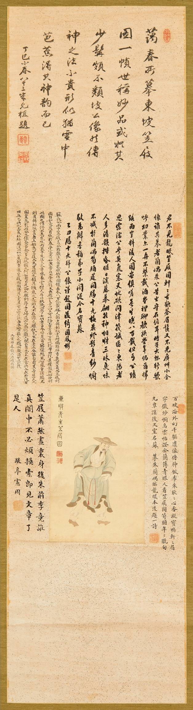 신명연의 ‘동파입극도’.  화훼도로 유명한 신명연의 희귀한 고사인물도다. 광주박물관 제공