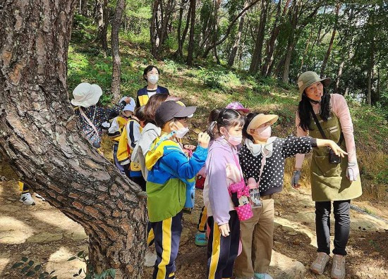 나눔숲 돌봄사업 활동 모습 (백두대간수목원 제공)