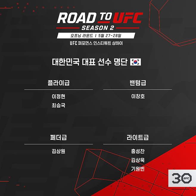 ROAD TO UFC 제공