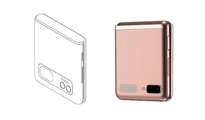 왼쪽 샤오미 특허 문서 일부, 오른쪽 삼성 '갤럭시Z플립 5G'. 사진=CNIPA/삼성전자