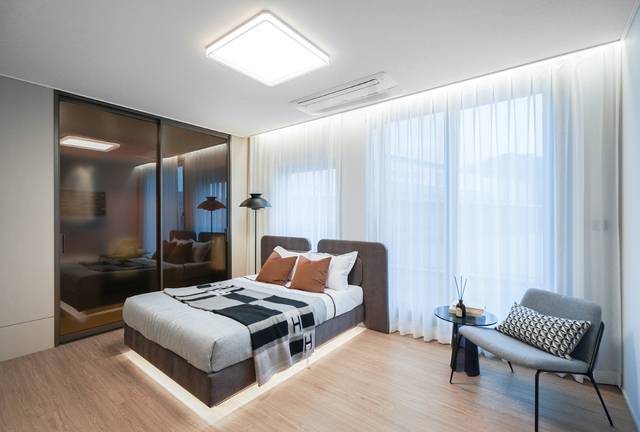 54평형 샘플하우스 마스터룸. GS건설 제공