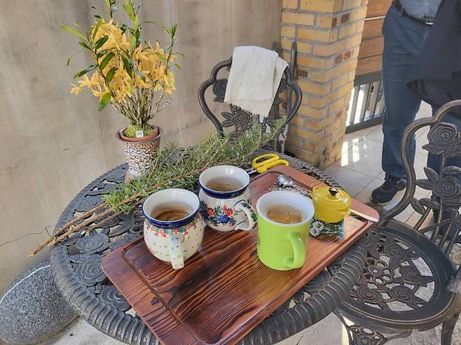 호월과 대접해주신 커피/사진=강찬미 여행+기자