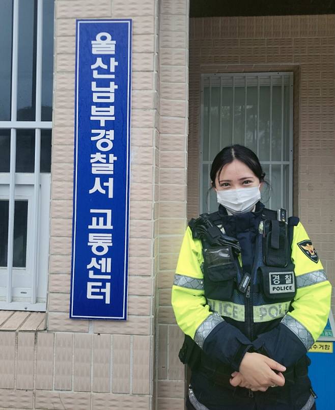 출근길 의식을 잃고 쓰러진 시민을 구한 김혜진 순경./사진=김혜진 순경 제공