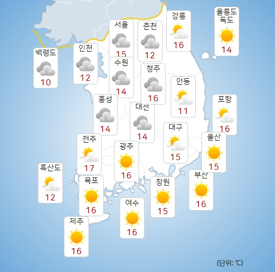 기상청 모레(20일) 오전 날씨 : 주말,주간날씨