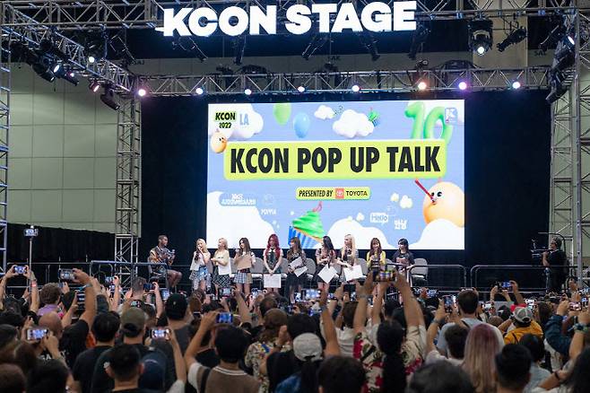 CJ ENM이 주최하는 K컬쳐 페스티벌 ‘KCON(케이콘) 2022 LA’ 현장. 176개 국가 및 지역의 717만명의 이목을 사로잡으며 성황리에 마무리 됐다. 사진=CJ ENM