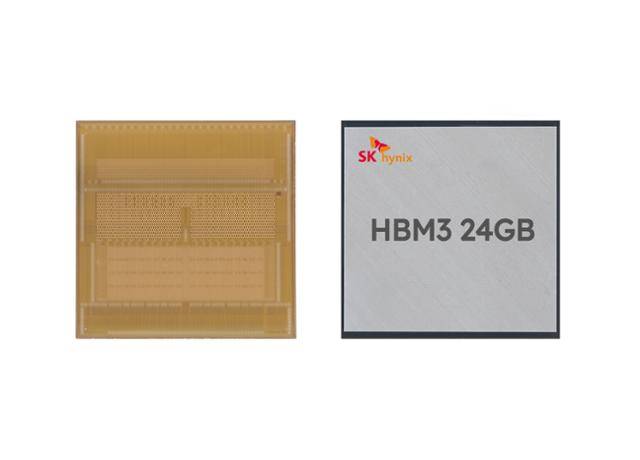 SK하이닉스가 세계에서 처음으로 개발한 12단 적층 HBM3. SK하이닉스 제공