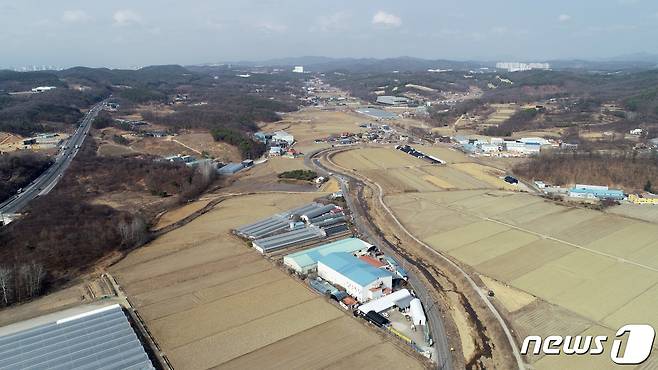 대규모 시스템 반도체 국가산업단지로 지정된 경기 용인시 처인구 남사읍 일대. 2023.3.15/뉴스1 ⓒ News1 김영운 기자