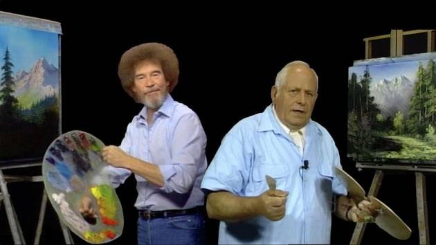 밥 로스와 빌 알렉산더의 프로그램 비교. 당시에는 이런 프로그램이 많았다.